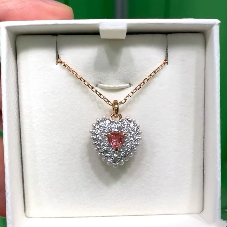 Swarovski Beating Heart-Shaped Necklace for Women