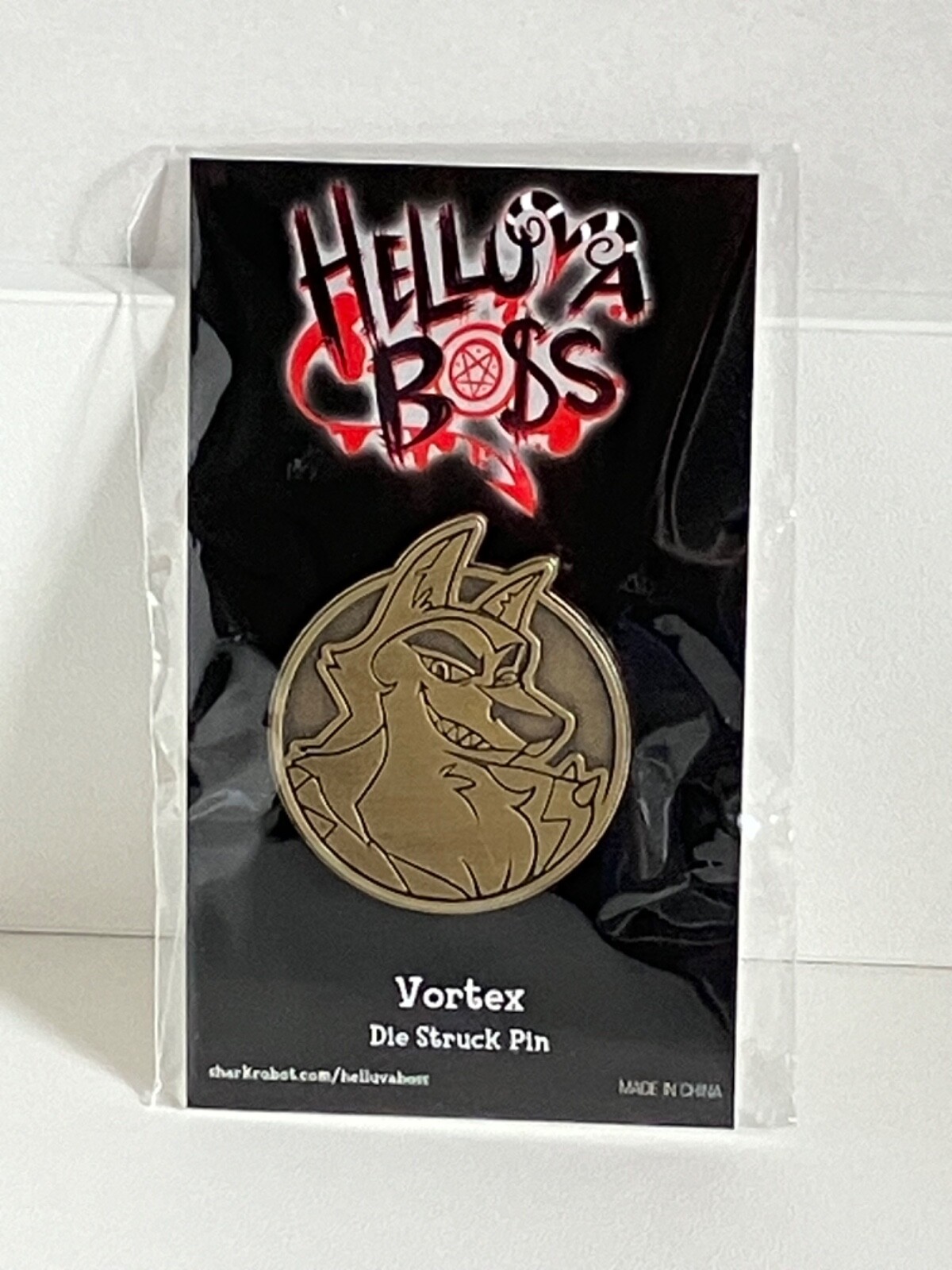 Shark Robot Enamel Pin: Helluva Boss: Vortex Die Struck Pin