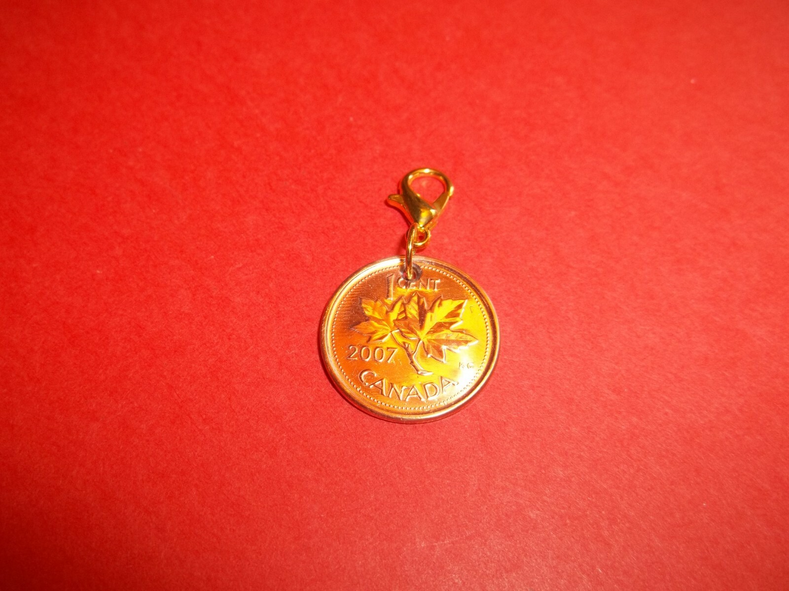 ONE (1) CENT – CANADA PENNY – HIGHLY POLISHED PENDANT / CHARM – 1997 to 2011
