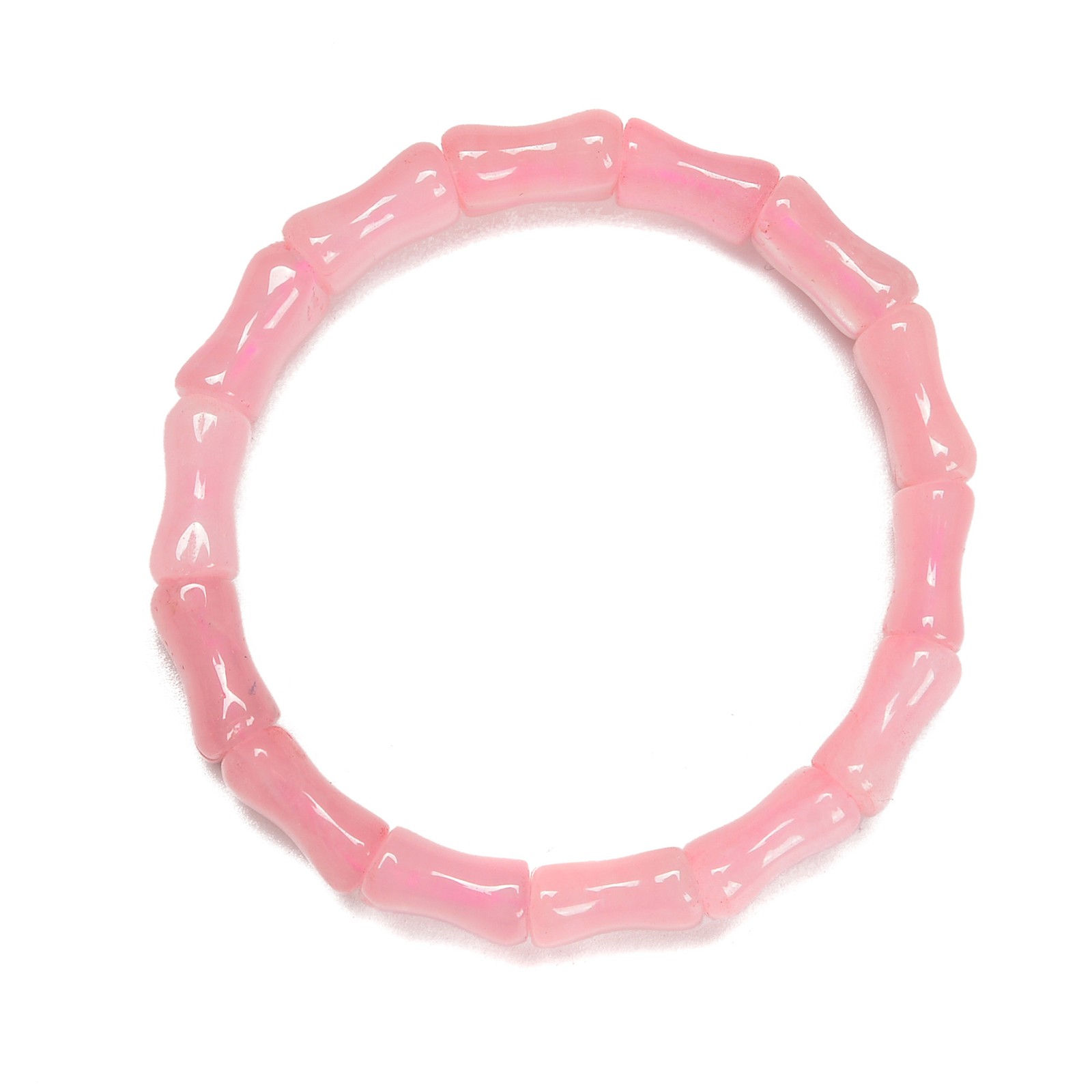 Rose Quartz Double Drill Bracelet Size Approx 12x15mm Length 7.5″ (12x15mm)