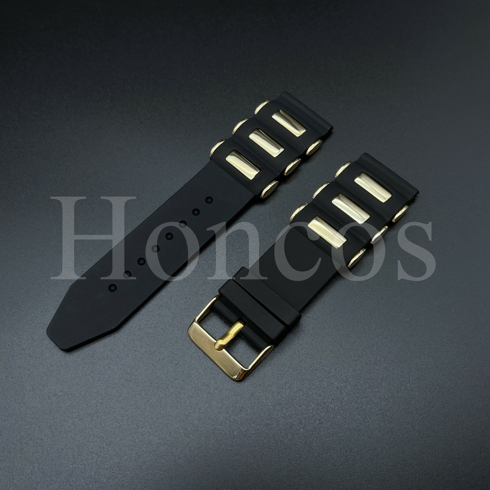26 mm Russian Diver silicon Rubber watch band strap Fits for Invicta Gold Bullet