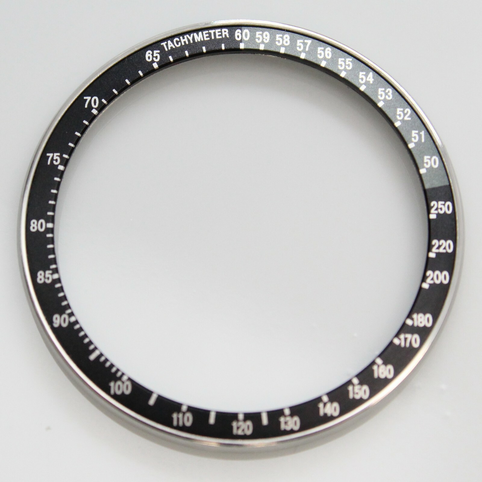 Complete Bezel w/ Insert Seiko 6139-6040 6139-6041 Black Silver Gray Tachymeter