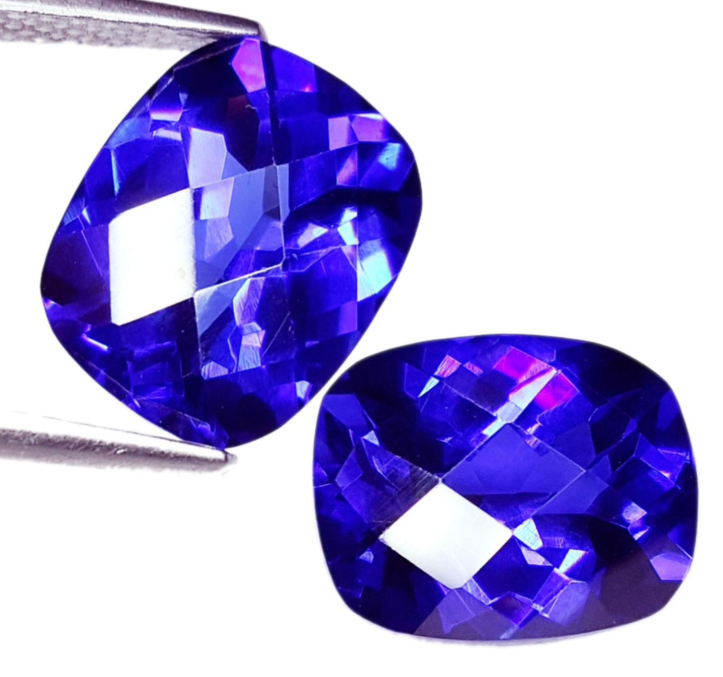 18 Ct Natural Padparadscha Sapphire Pair Loose Gemstone Certified Cushion Gem G9