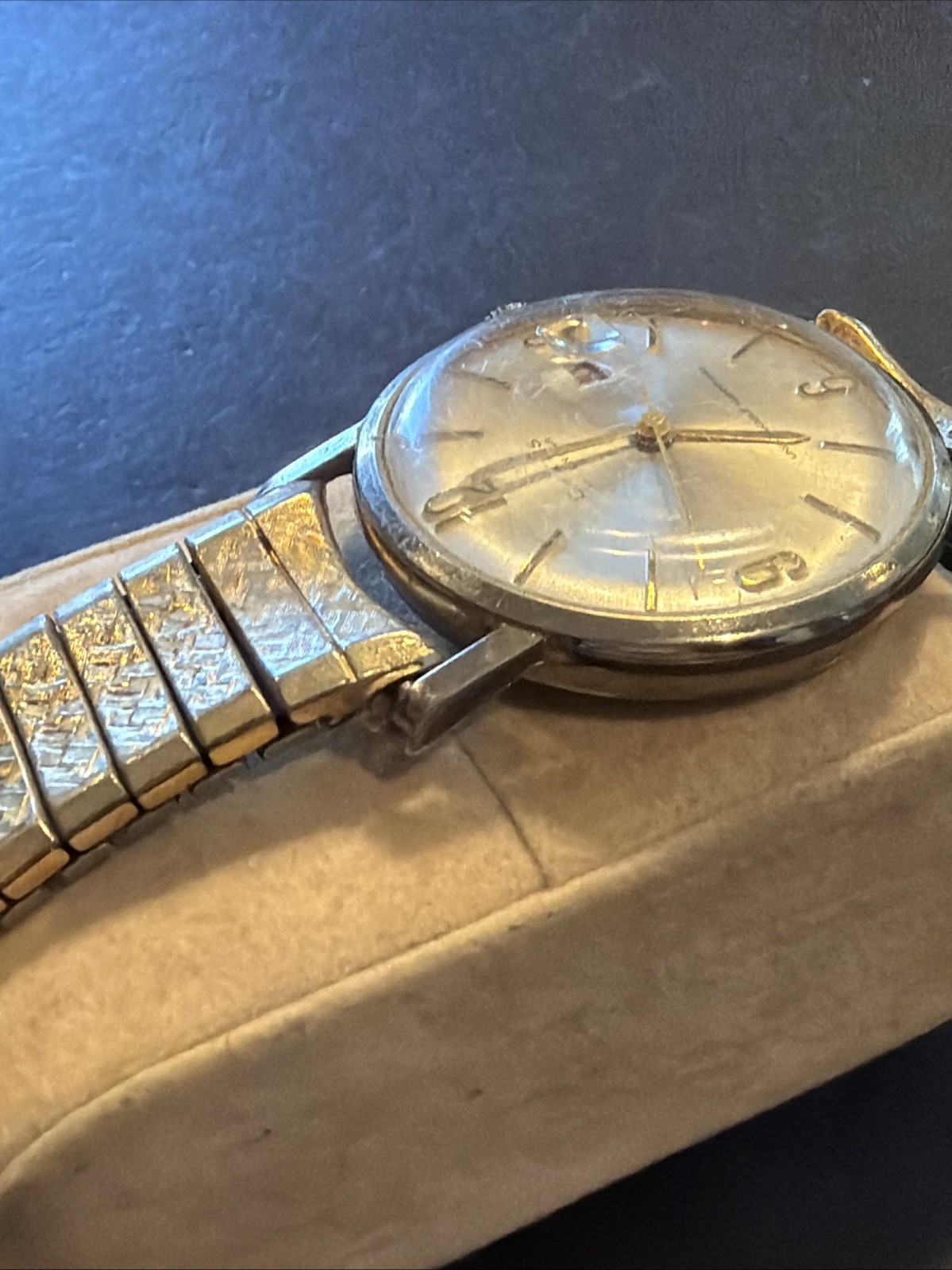 AD16 VINTAGE EVANS MEN’S WATCH 17J STEEL 34MM RUNNING SOLD IN AS IS CONDITIONS**