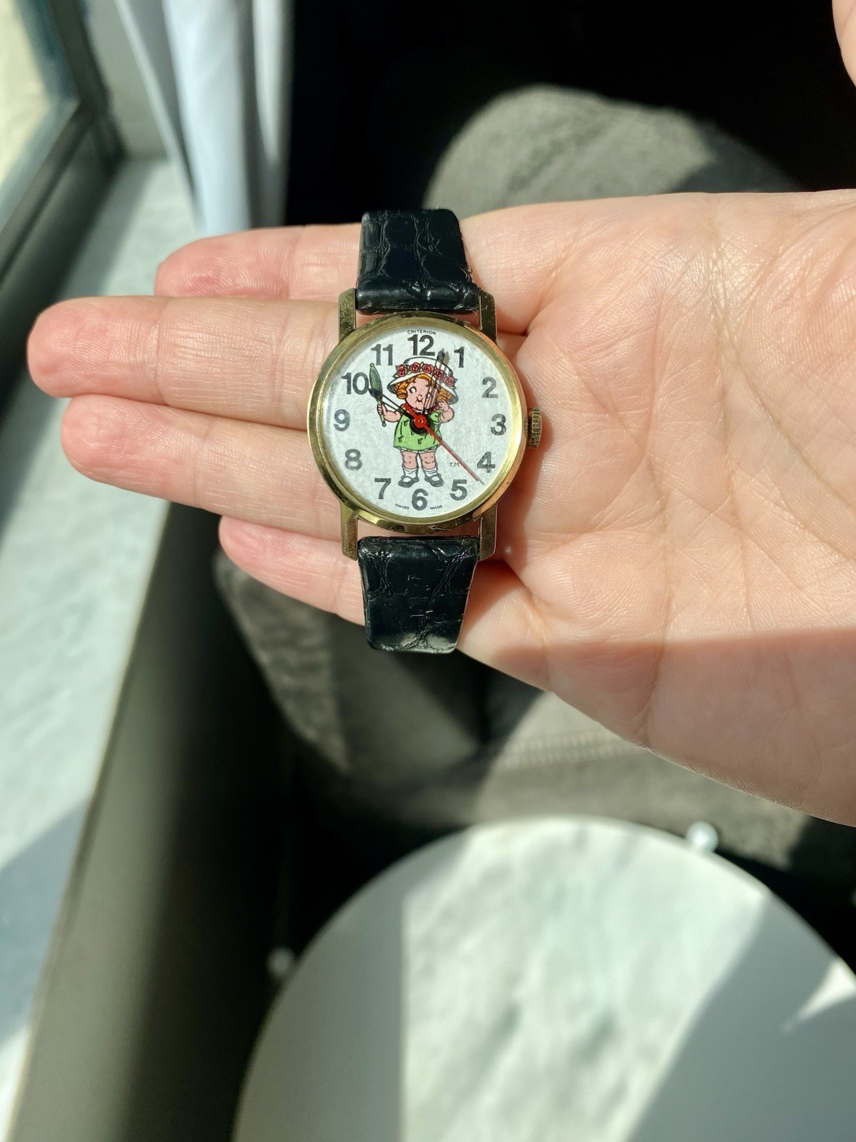 Vintage Womans 1982 Original Edition Campbell Kid Wristwatch Working New Battery