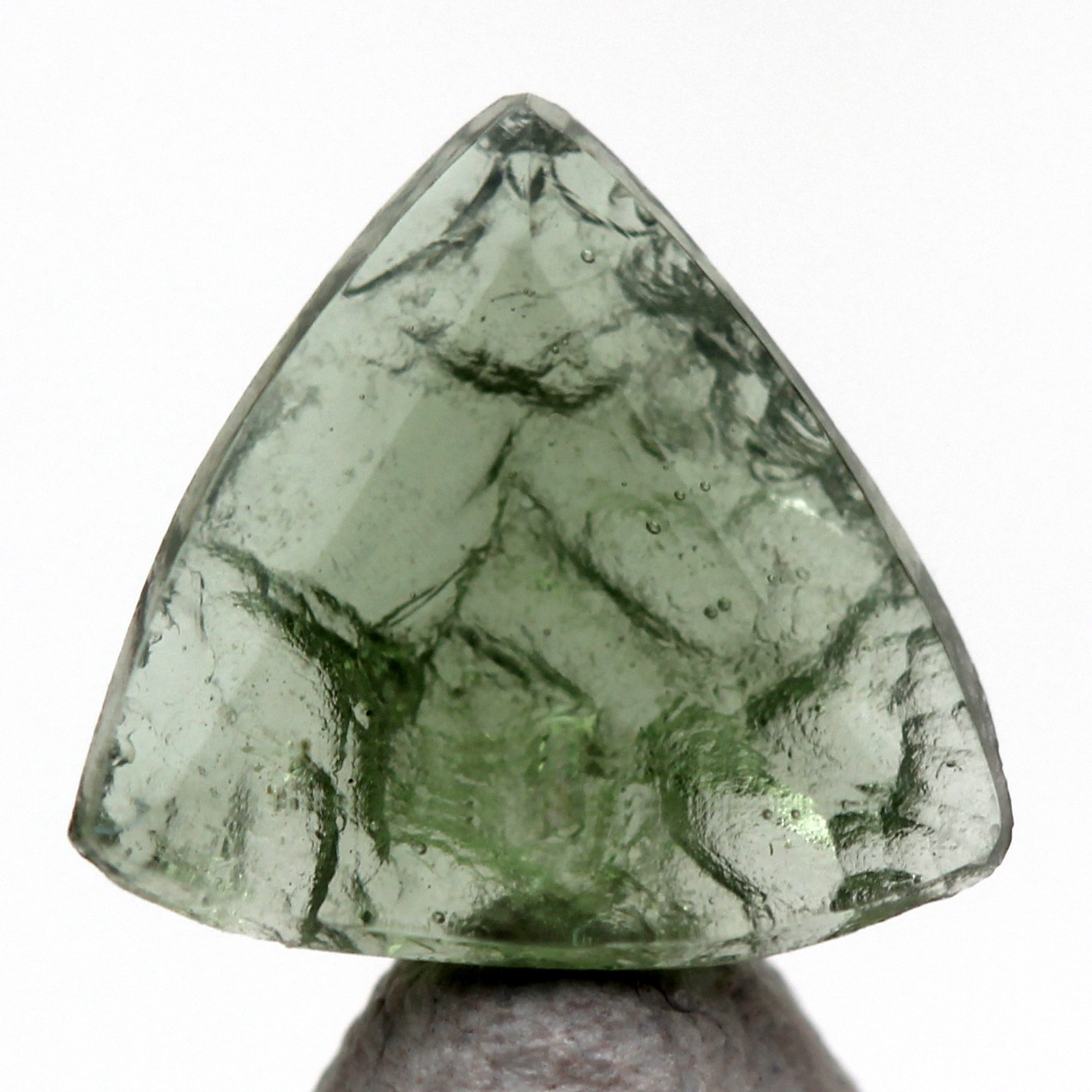 FACETED MOLDAVITE Meteorite Tektite Mineral Specimen Natural Gem US Seller IMCA#