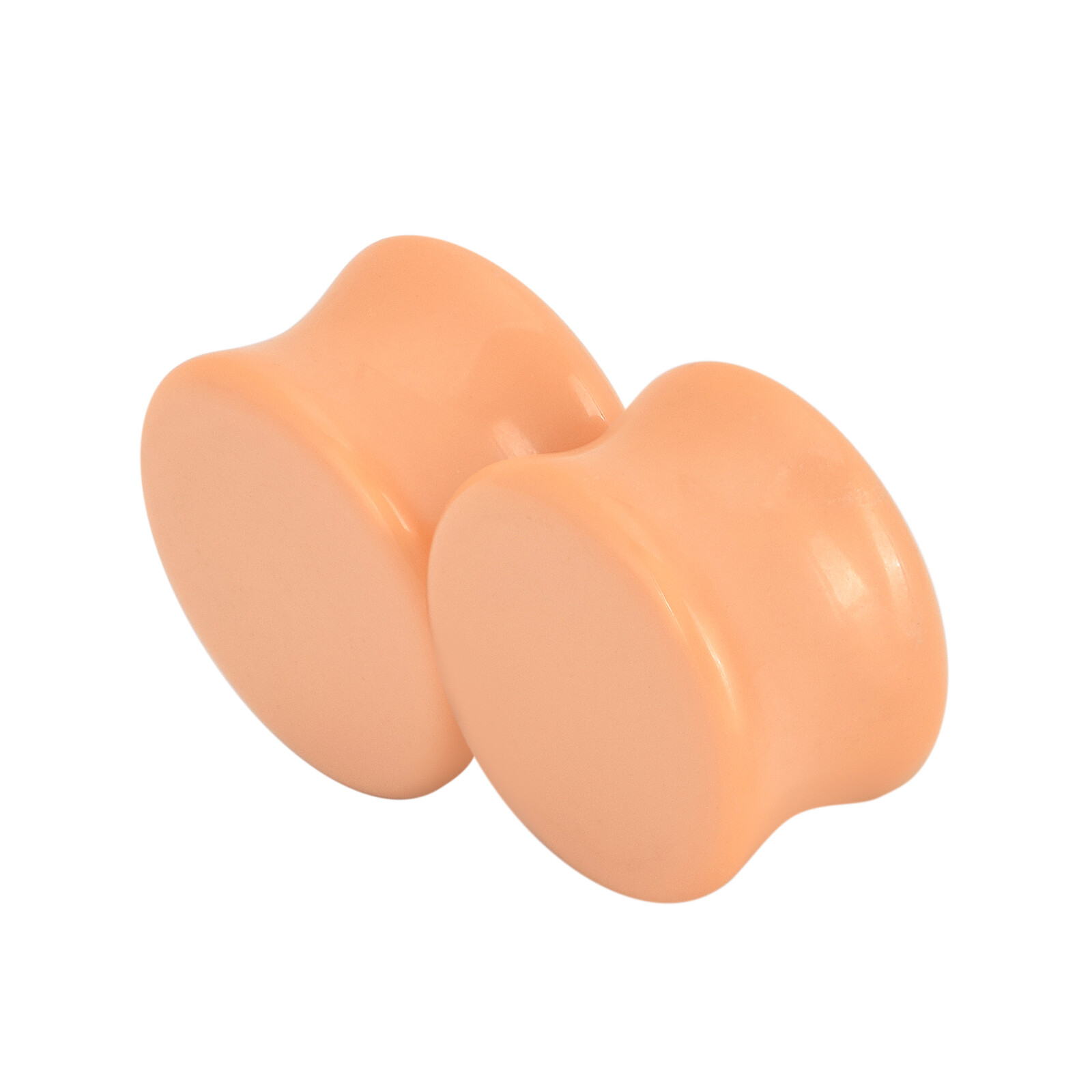 PAIR Ear Gauges Organic Stone Ear Plugs Flesh Tunnels Double Saddle 2G-16MM USA