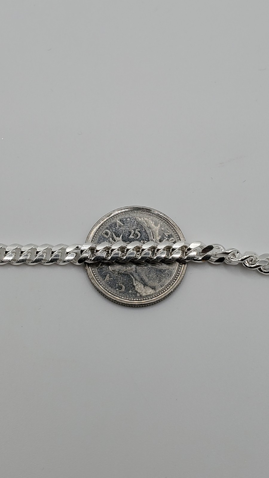 Solid 925 Sterling Silver Miami Cuban Chain 4.9mm 20-24″ Lobster Men Italy, NEW