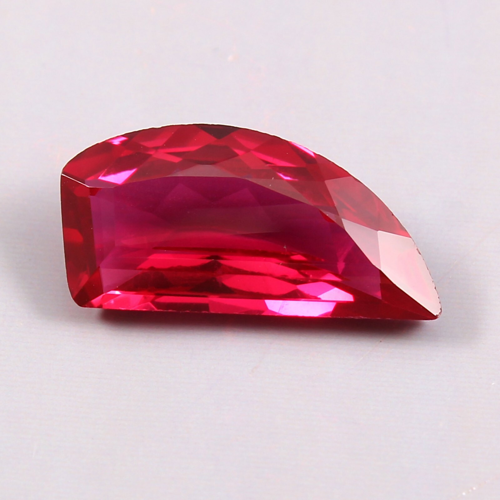 AAA 5.65 Ct Natural Mozambique Blood Red Ruby Fancy Cut Loose Gemstone- 6504