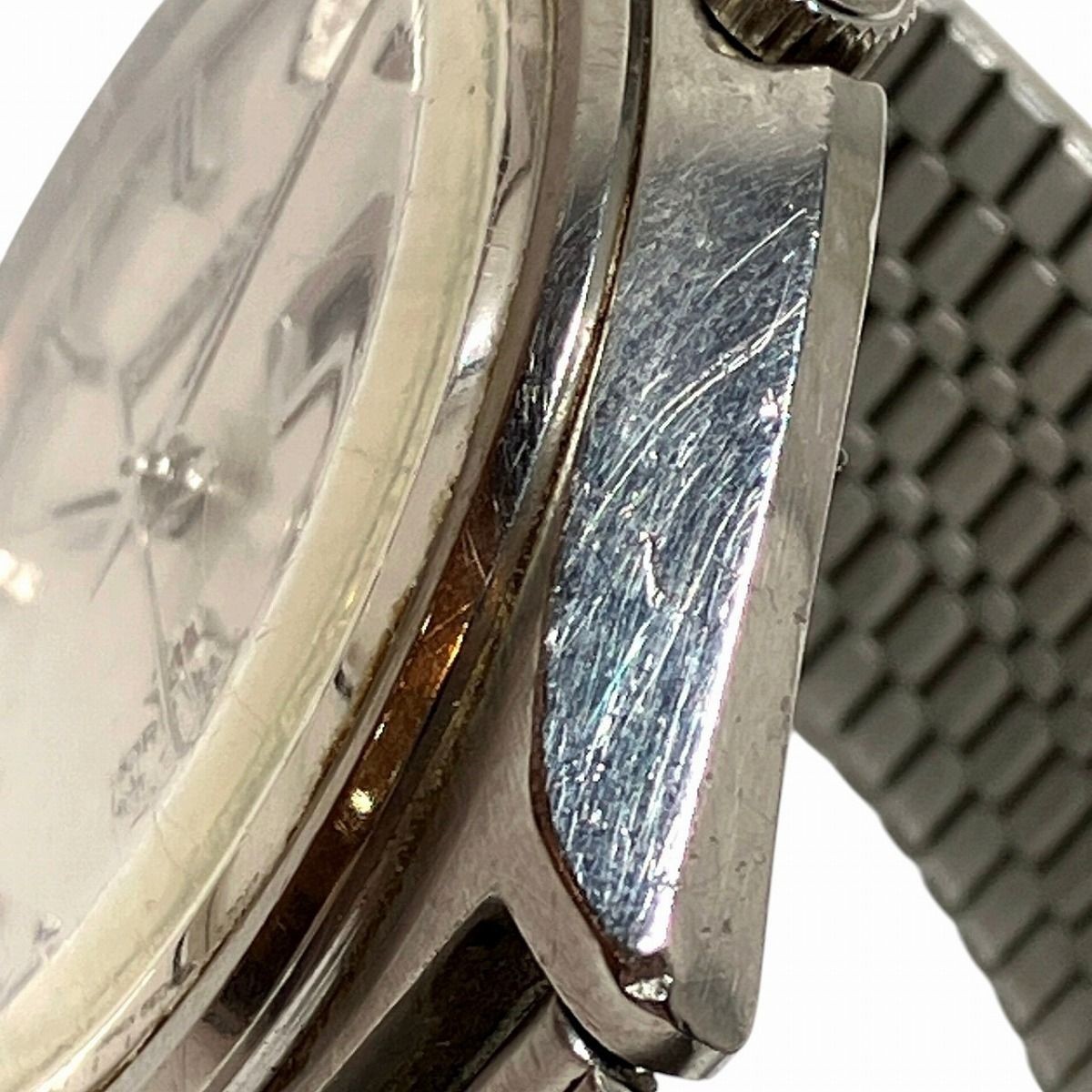 Seiko Roadmatic SS Automatic Watch Silver 66.4g Vintage Used Scratch from Japan