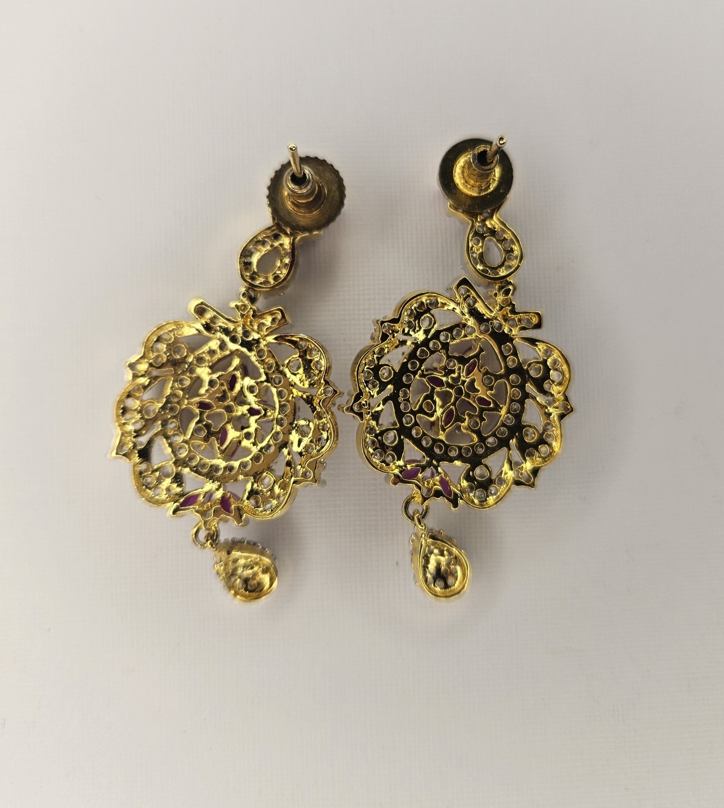 Gemstone Chandelier Dangle Drop Earrings