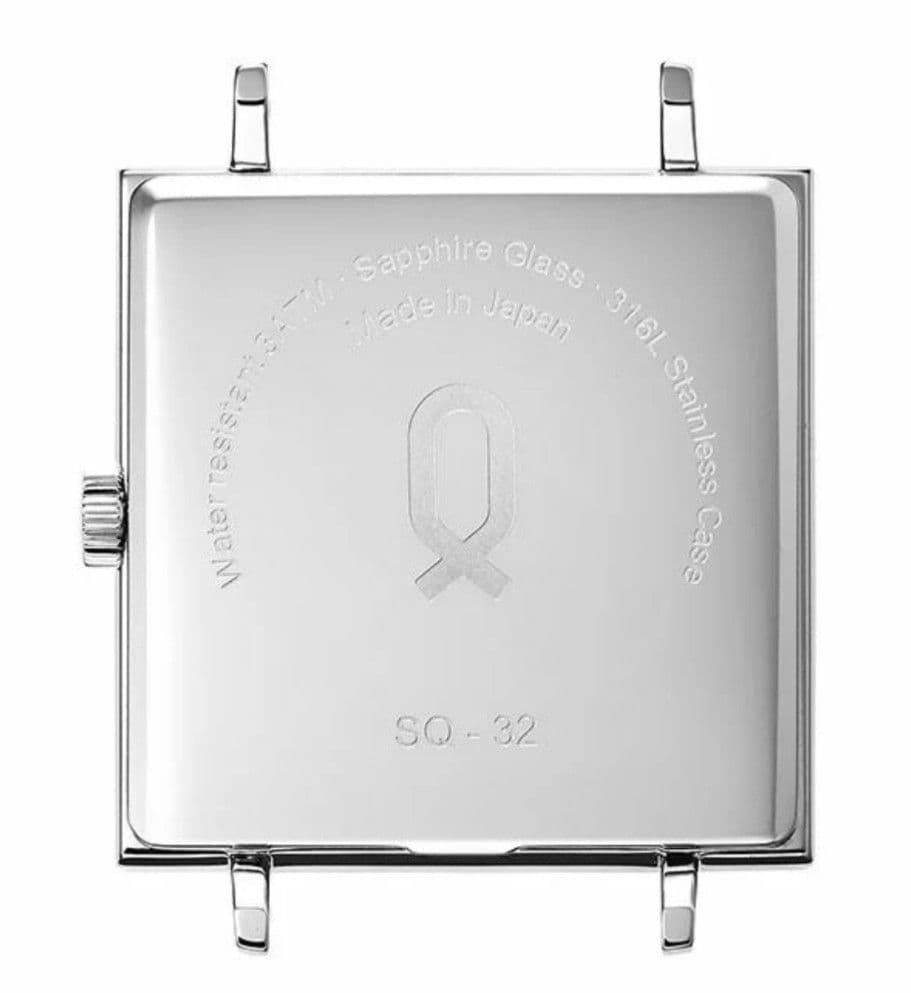 Knot Square SQ-32SVBK with selectable genuine strap