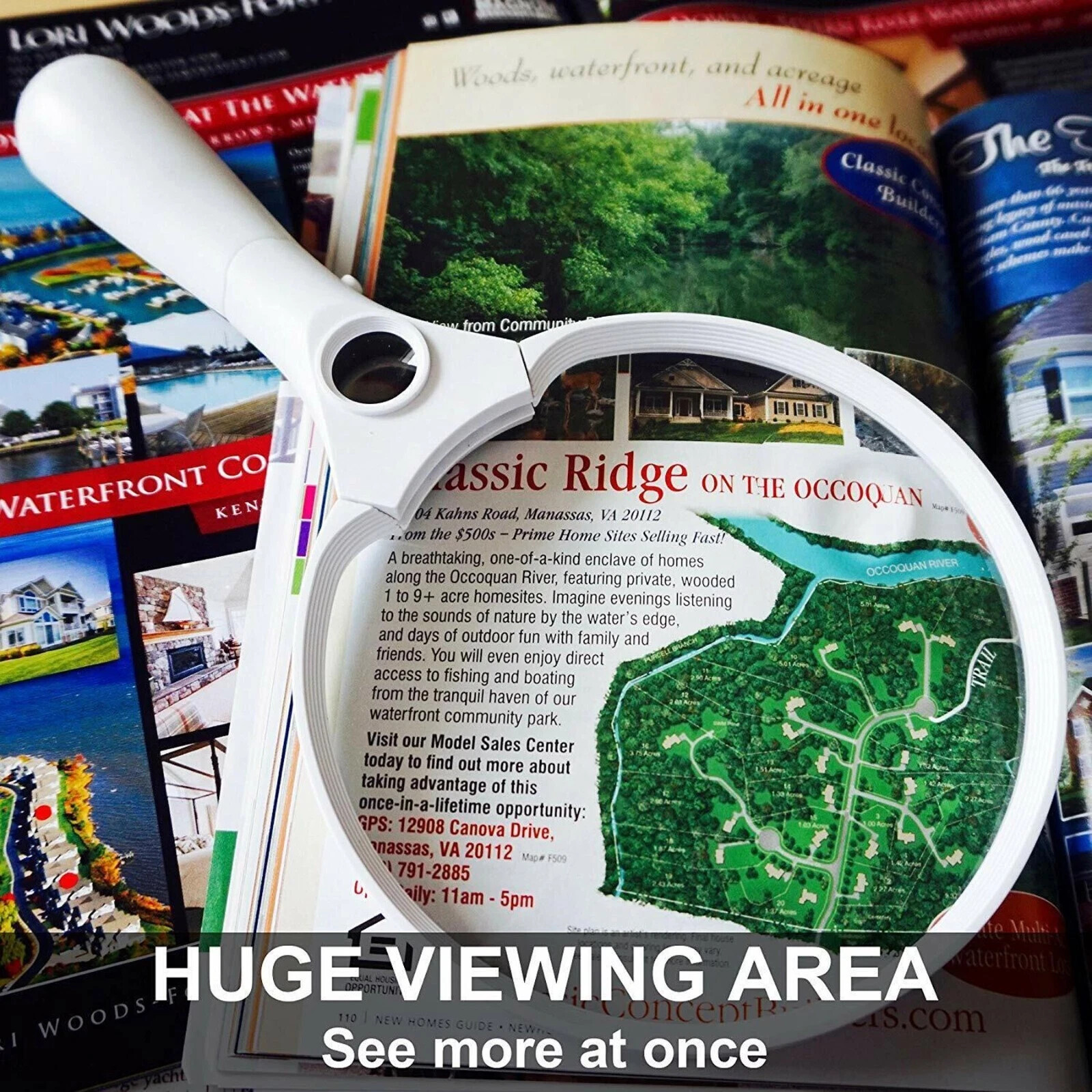 45X Magnifying Glass Handheld Magnifier 3 LED Light Reading Lens Jewelry Loupe