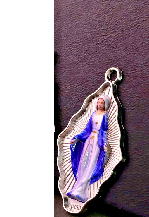 VIRGIN MARY RELIGIOUS PRAY CATHOLIC Pendant On 24″ 925 Sterling Silver Necklace