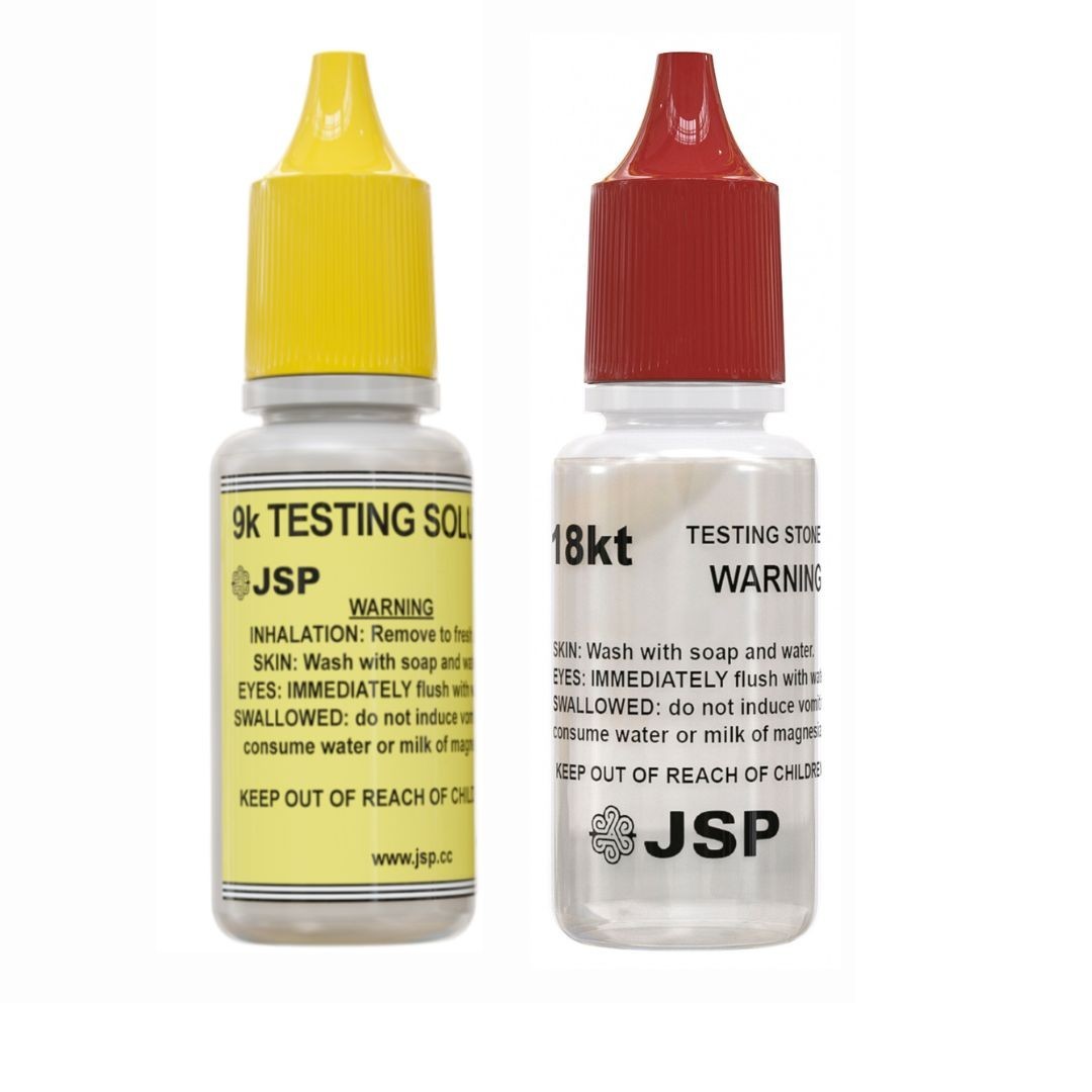 GOLD Jewelry Acid Tester Kit 9k 18k Assay Sterling Precious Metals Testing
