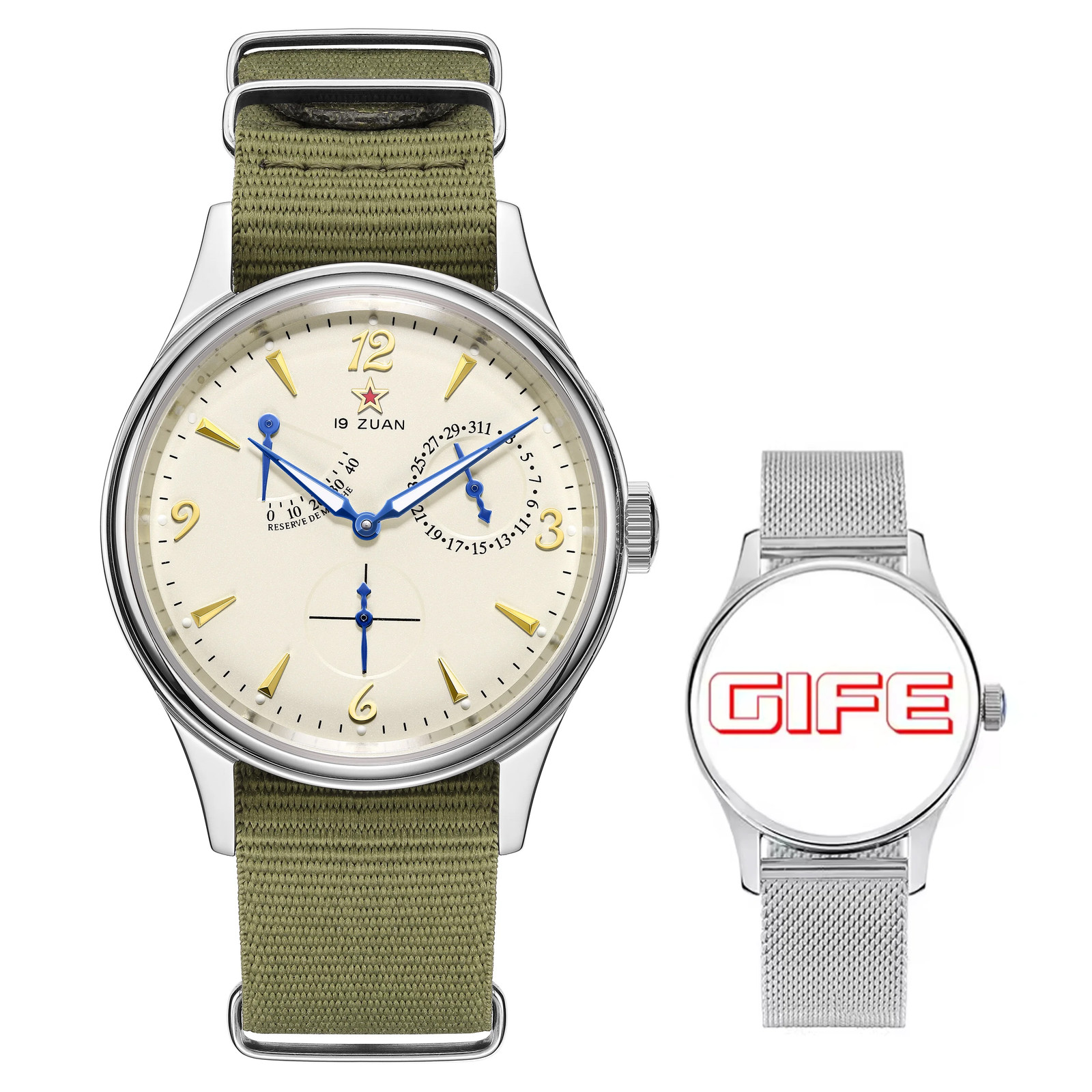 40mm 1963 Pilot Men’s Auto Mechanical ST1780 Sapphire Waterproof Watch