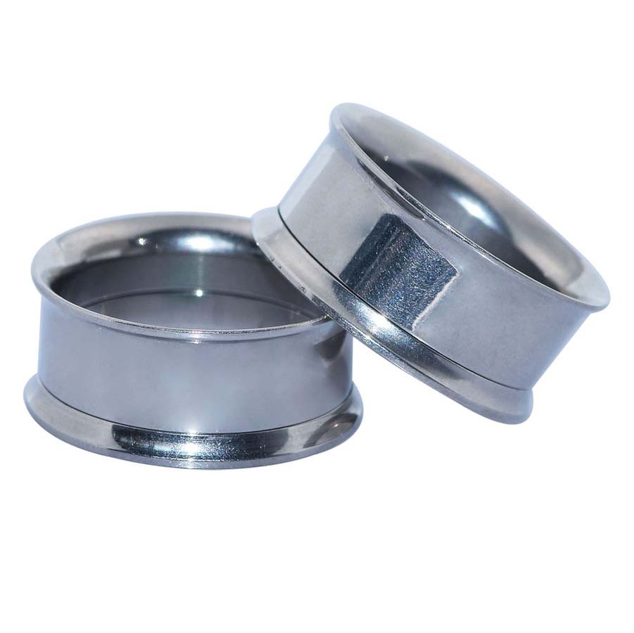 2PCS Stainless Steel Ear Tunnels Screw Ear Gauges Double Flare Ear Plugs 2G-3/4″