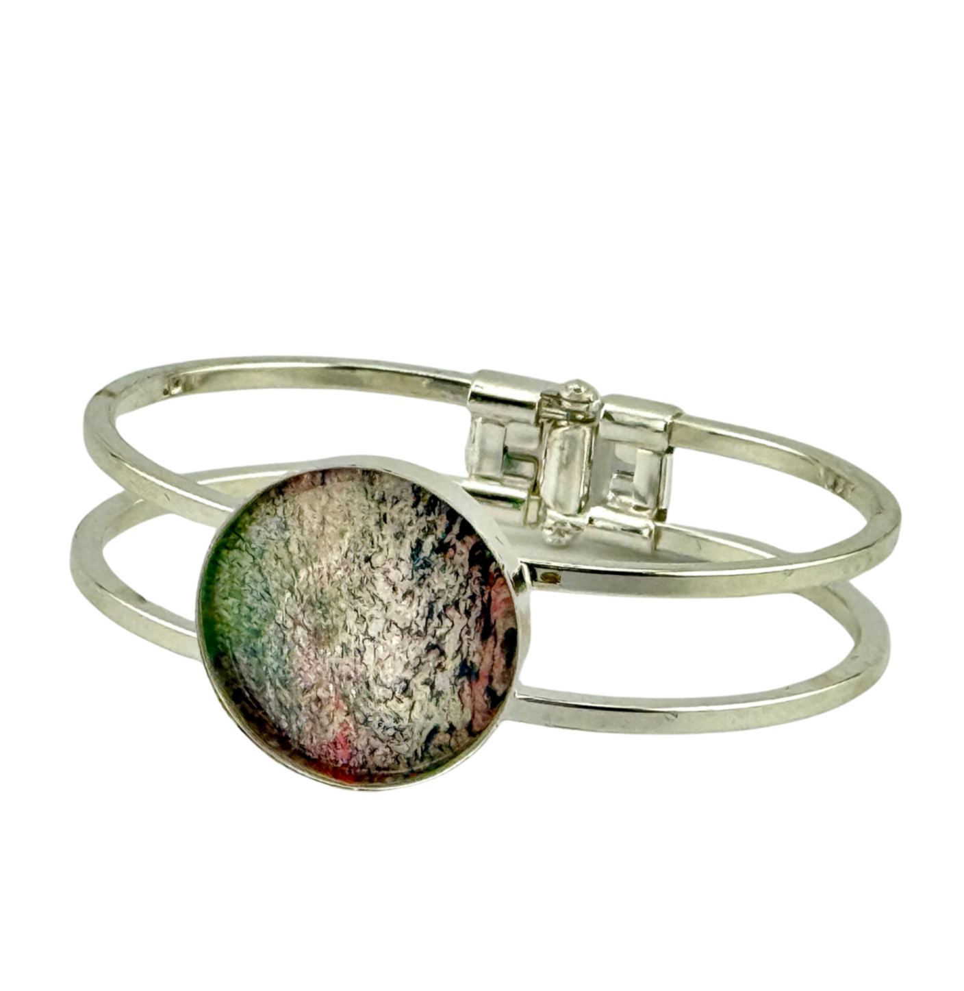 Silver Bracelet Handmade “SnowScape” Spring Style