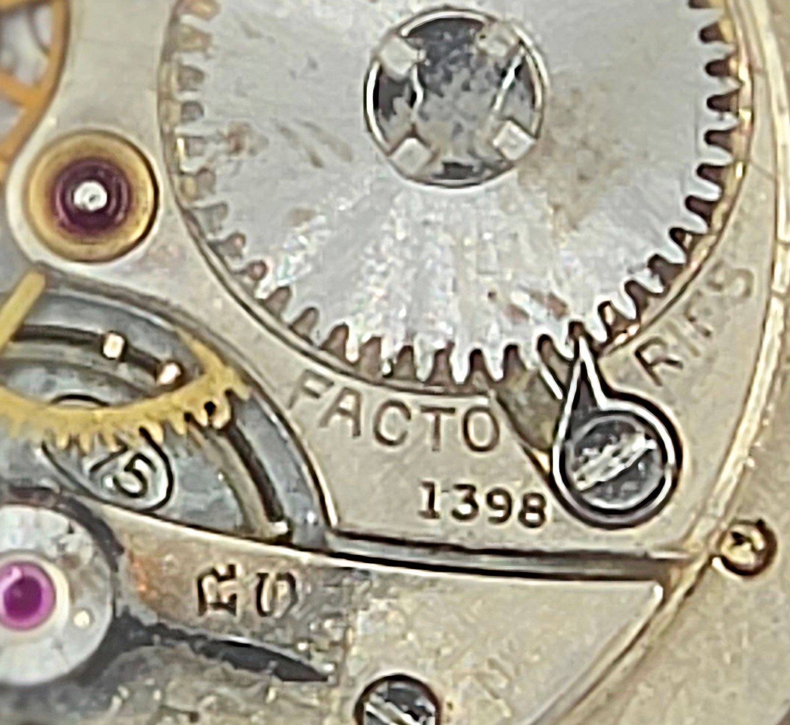 MOVADO CAL. 475 TRIPLE DATE MOVEMENT