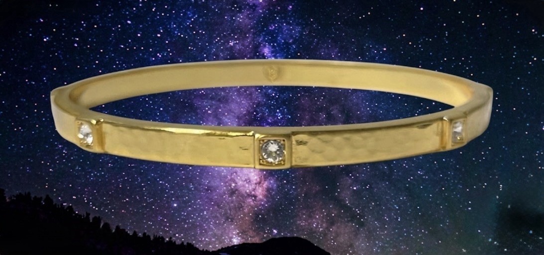 Brighton Bangle CELESTIAL HORIZON NWT Gold Plated List $88 Rare Find!