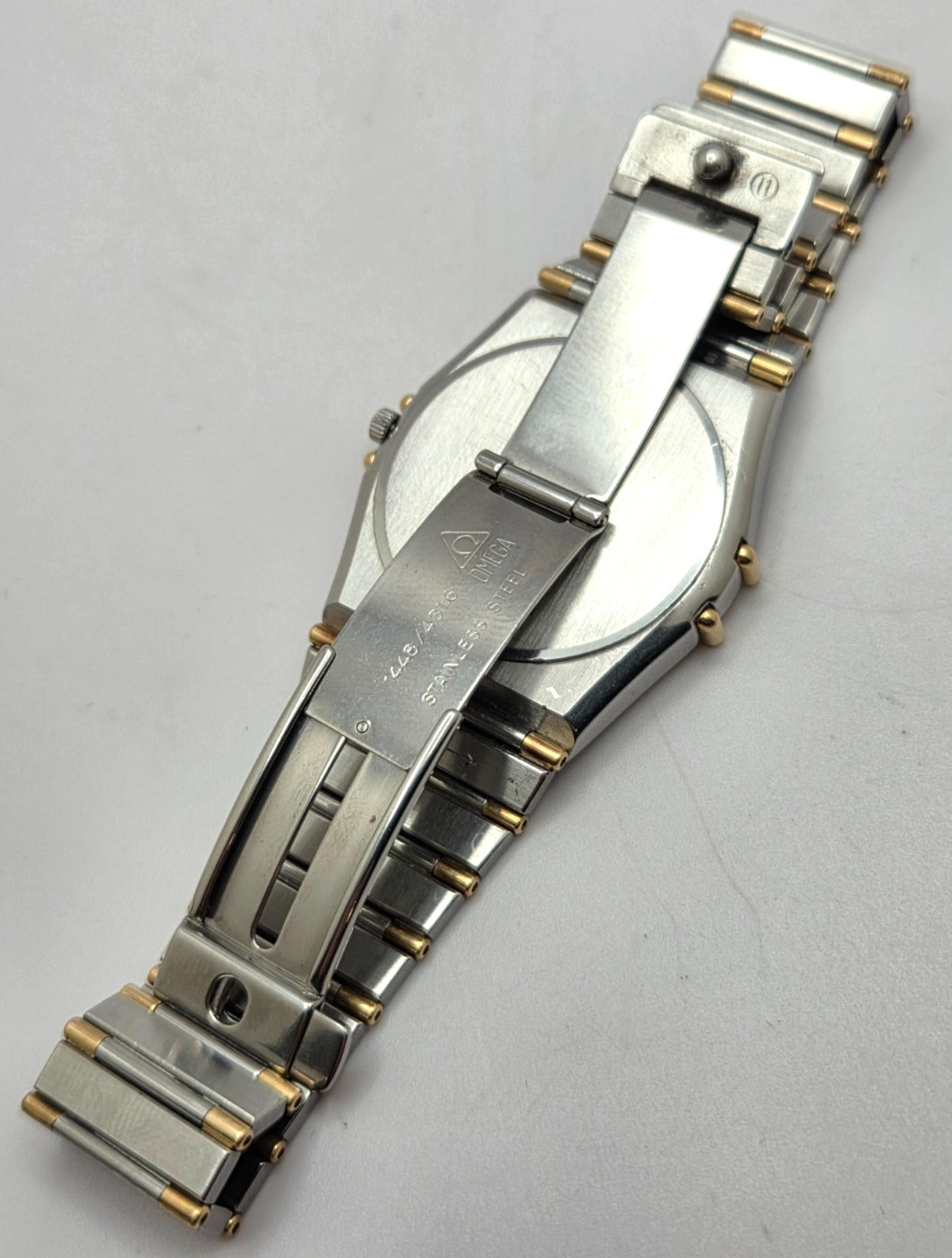Omega Constellation 18k & Stainless Steel Ref 396.1080 Wristwatch 34mm case work