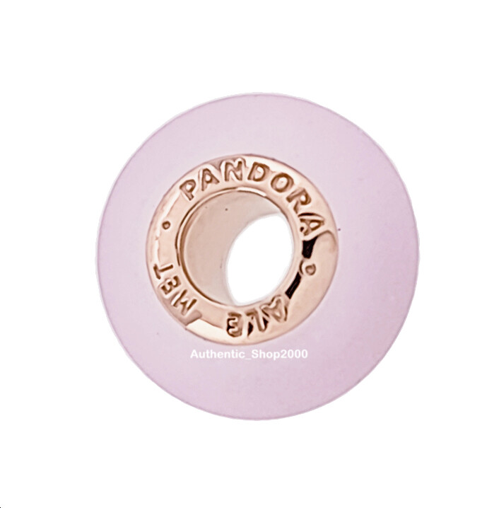 New 100% Authentic PANDORA Roses Gold Matte Pink Murano Glass Charm 789421C00