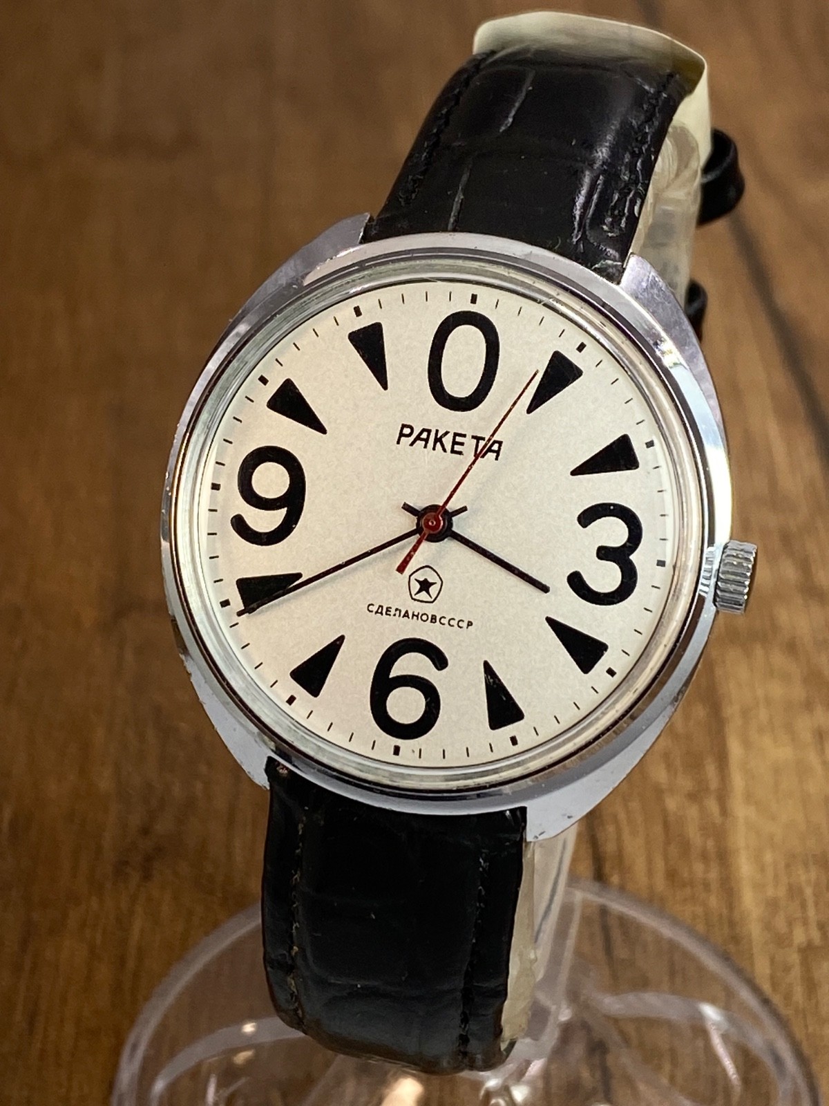 Raketa Big Zero mechanical cal. 2628H vintage Soviet Era mens wristwatch