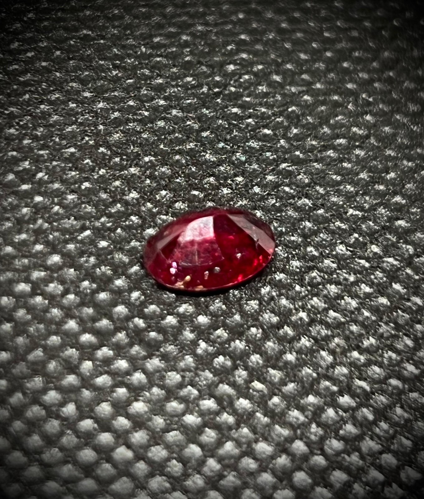 1.63 Cts Oval Red Natural Ruby Very Rare Heavily Included Untreated @ Madagascar