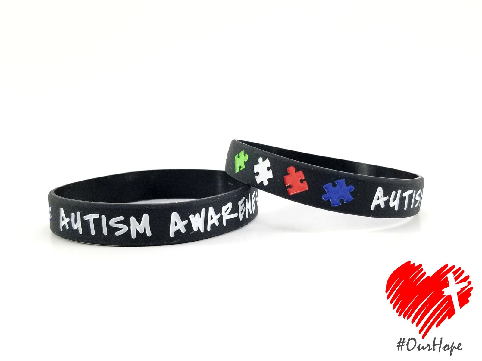 Autism Awareness Adult Silicone Bracelet