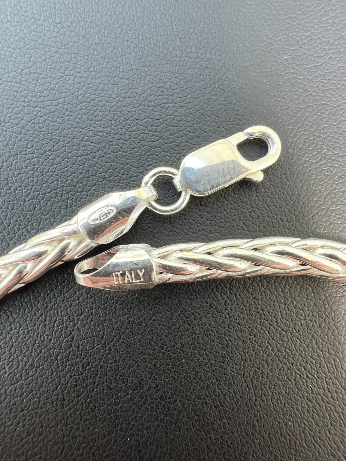 Real Solid 925 Sterling Silver Spiga Rope Wheat Chain Necklace 2-5mm 16-30″