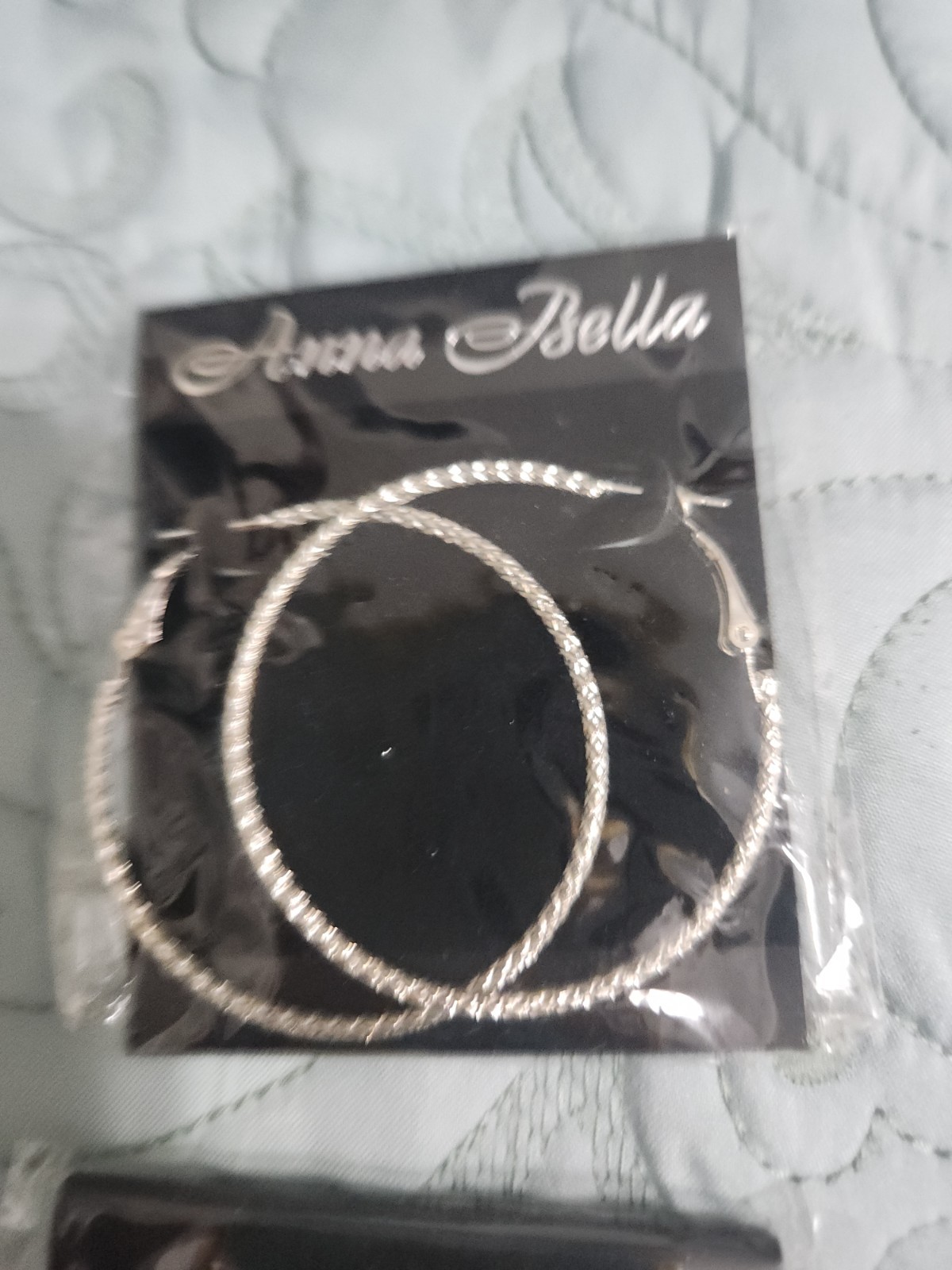 New 4 Pkgs Anna Bella Silvertone Pierced Earrings Mint!