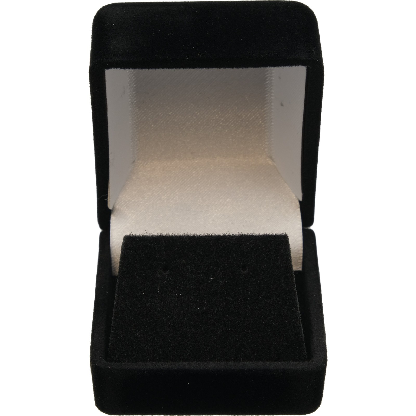 4 Earring Gift Boxes Black Velvet Flocked Jewelry Box