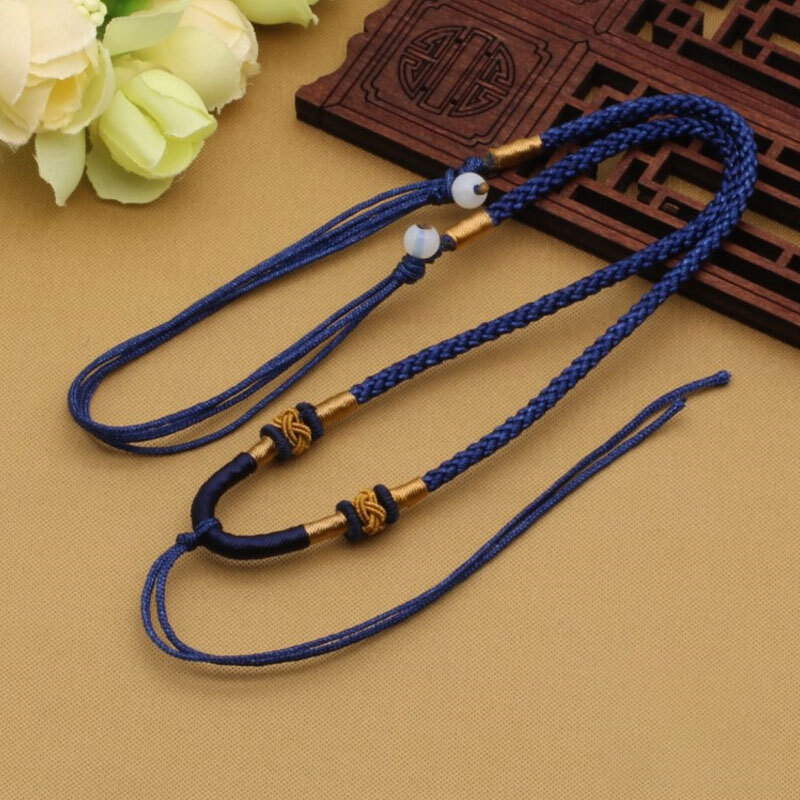 20Pcs Braided Line Rope String Cord Jade Beads for DIY Pendant Necklace Bracelet