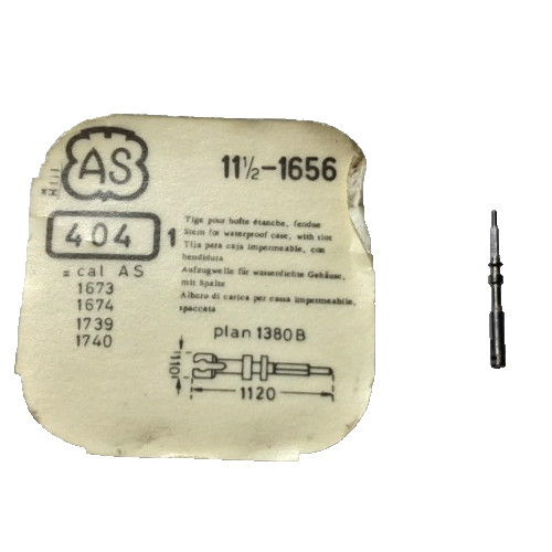 AS 1656 1672 1739 1740 Winding Stem FEMALE watch part #404
