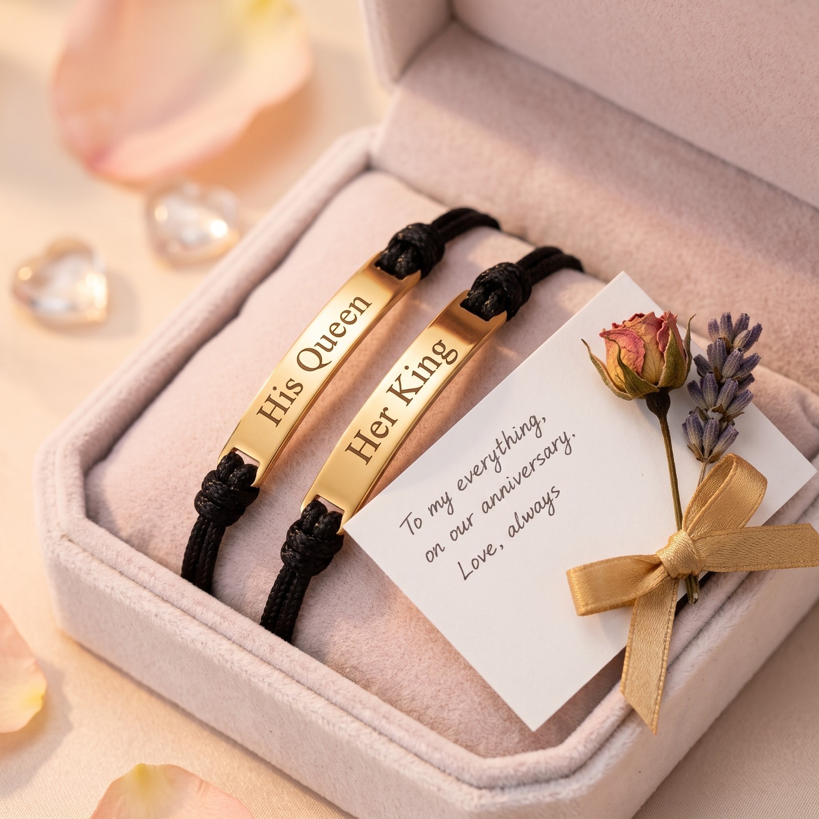 Custom Engraved Name Gold Bar Bracelet Minimalist Boho Braided Cord Personalized