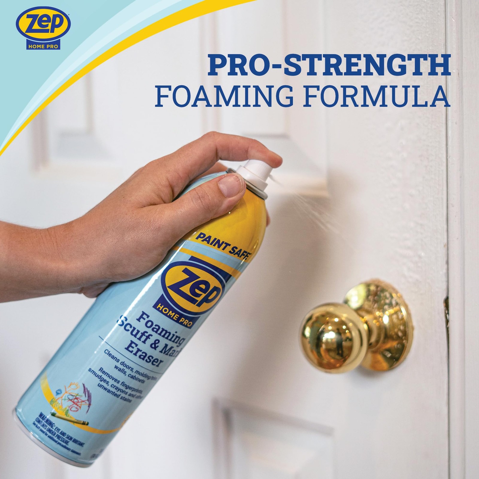 Zep Home Pro Foaming Scuff & Mark Eraser, Paint Safe 18 Fl Oz (Pack of 1)