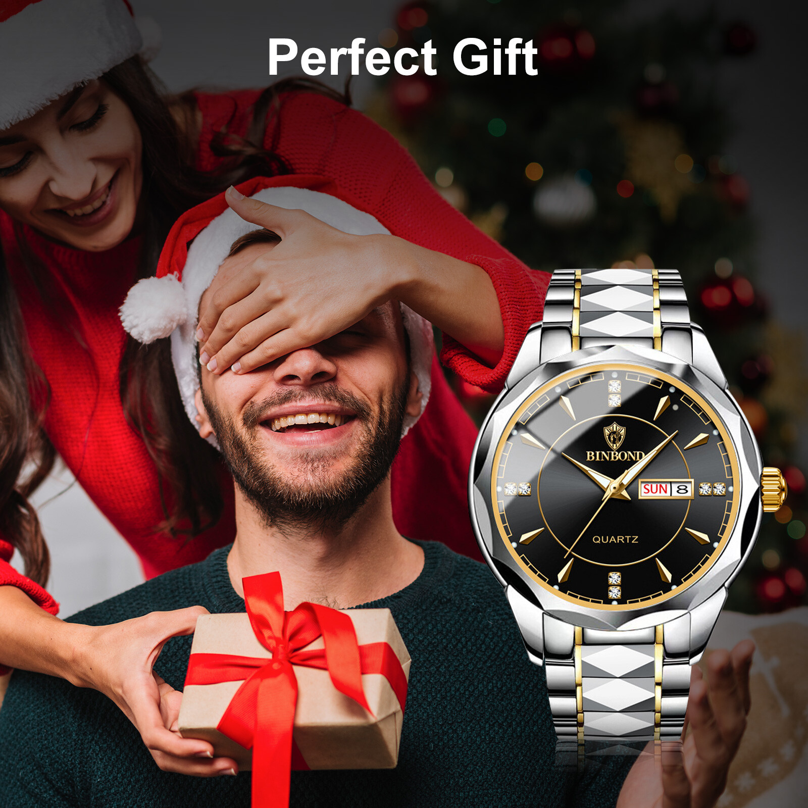 Luminous Men Watch Stainless Steel Quartz Waterproof Classic Business Wristwatch