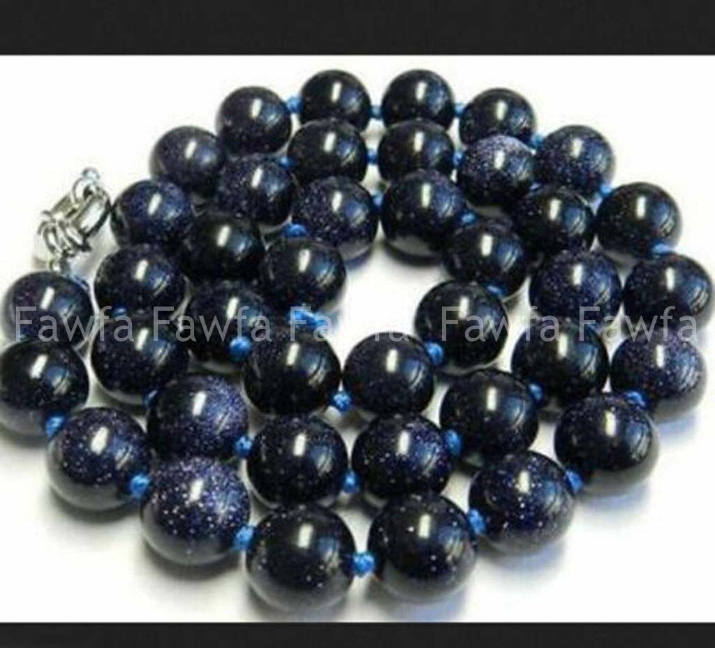 New Beautiful 6/8/10/12mm Natural Multicolor Round Gemstone Beads Necklace 18”