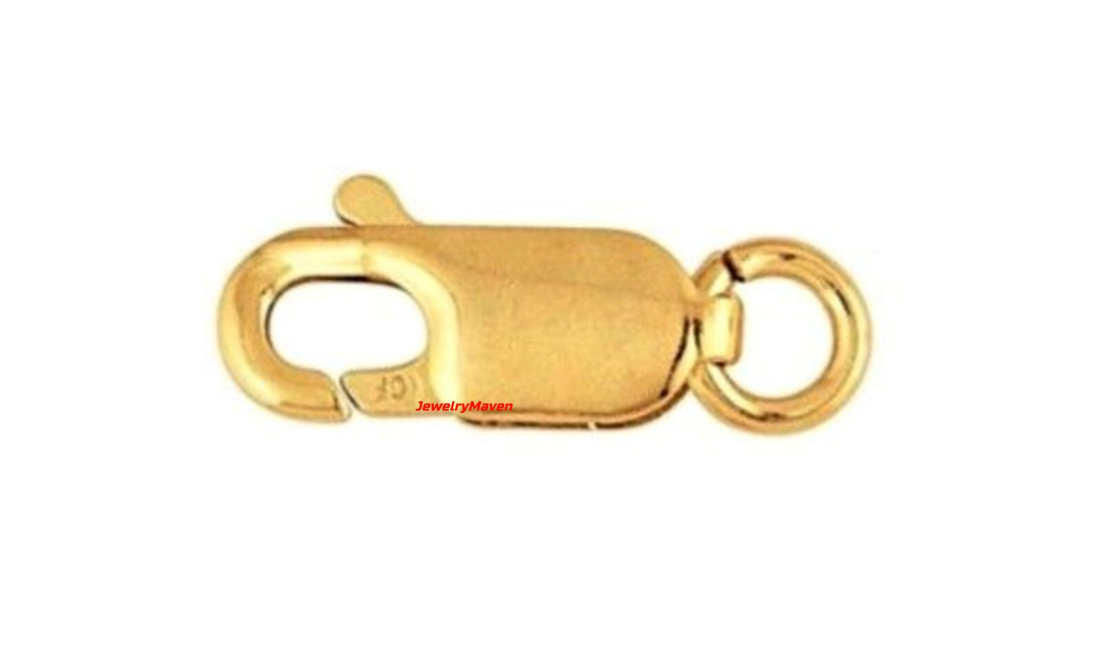 12mm 14k GOLD FILLED Yellow Lobster Chain Necklace Bracelet Clasp with Jump Ring