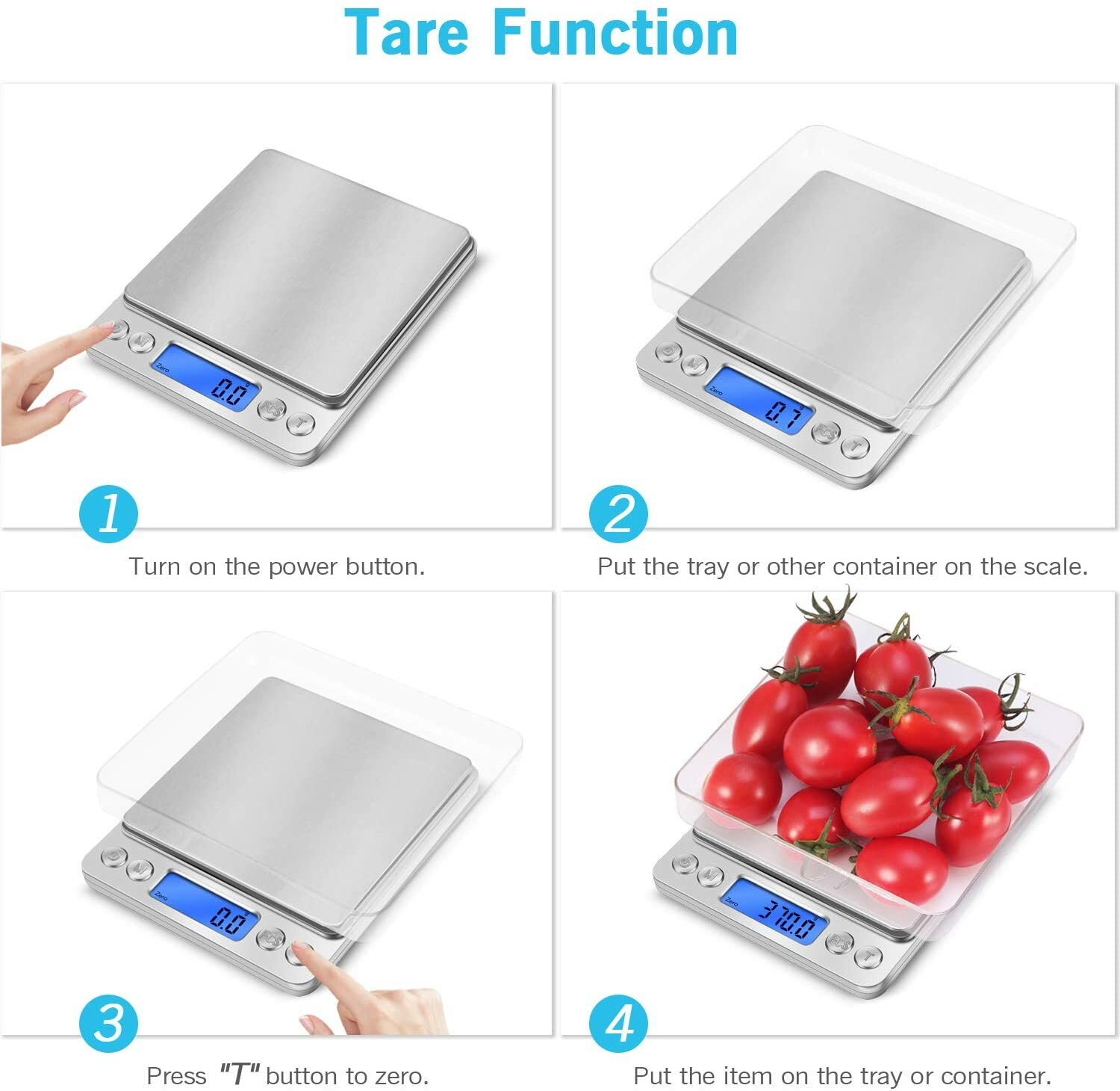 3000g Digital Scale 0.1g Jewelry Gold Silver Coin Gram Pocket Size Herb Grain