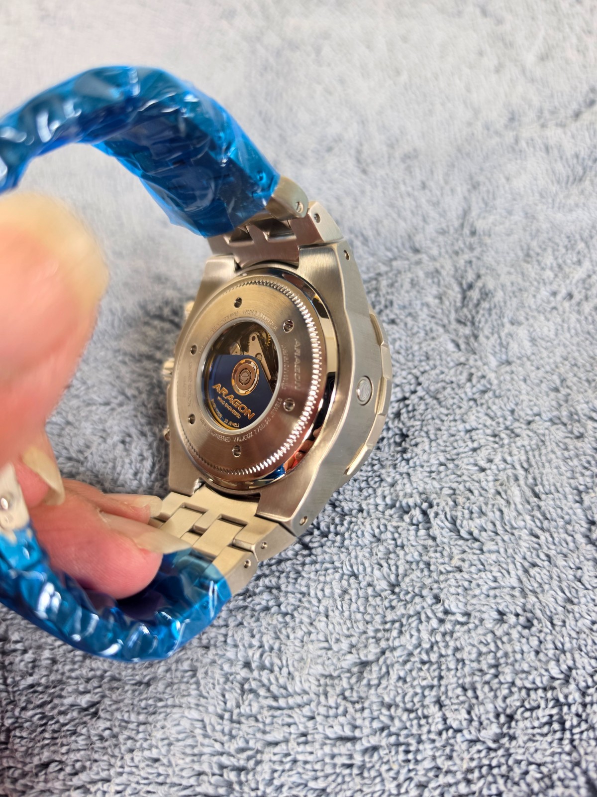 Aragon A161BLU Enforcer Valjoux 7750 Limited Edition 50mm Automatic Watch