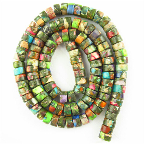 Wholesale Rainbow Sea Sediment Jasper Pyrite Different Shapes Loose Beads 15.5″
