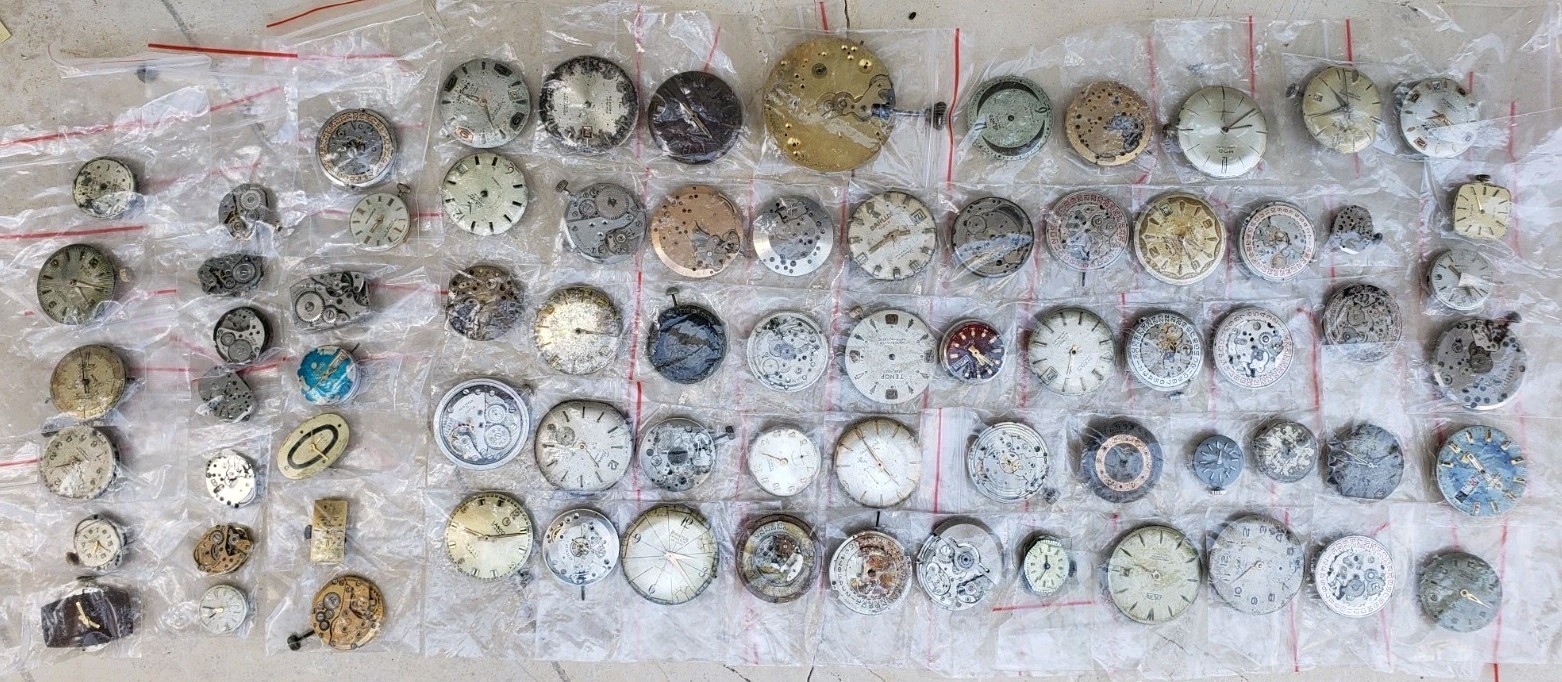 Antique Vintage Automatic Manual Wind Mixed Watch Movements- Lot Of 72 Movement