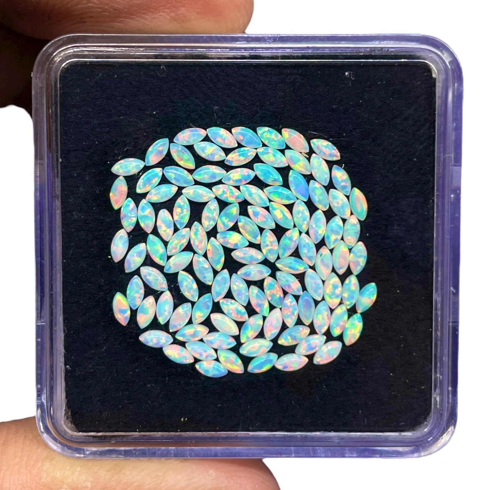 20 Pcs Australian Opal 3×1.5mm Marquise Cabochon AAA Quality Gemstones Lot