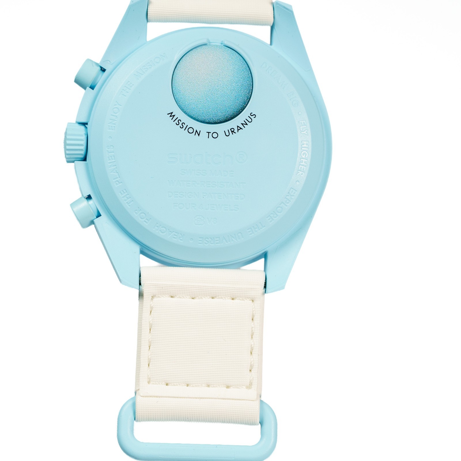 Swatch x Omega Bioceramic Moonswatch Mission To Uranus SO33L100 Blue Men Watch
