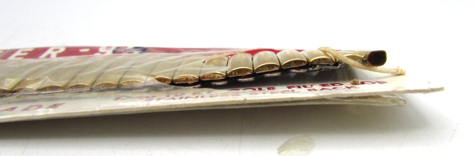 FOSTER-99 10K GOLD FILLED 19mm WRISTWATCH BAND PARTS OR REPAIR W66