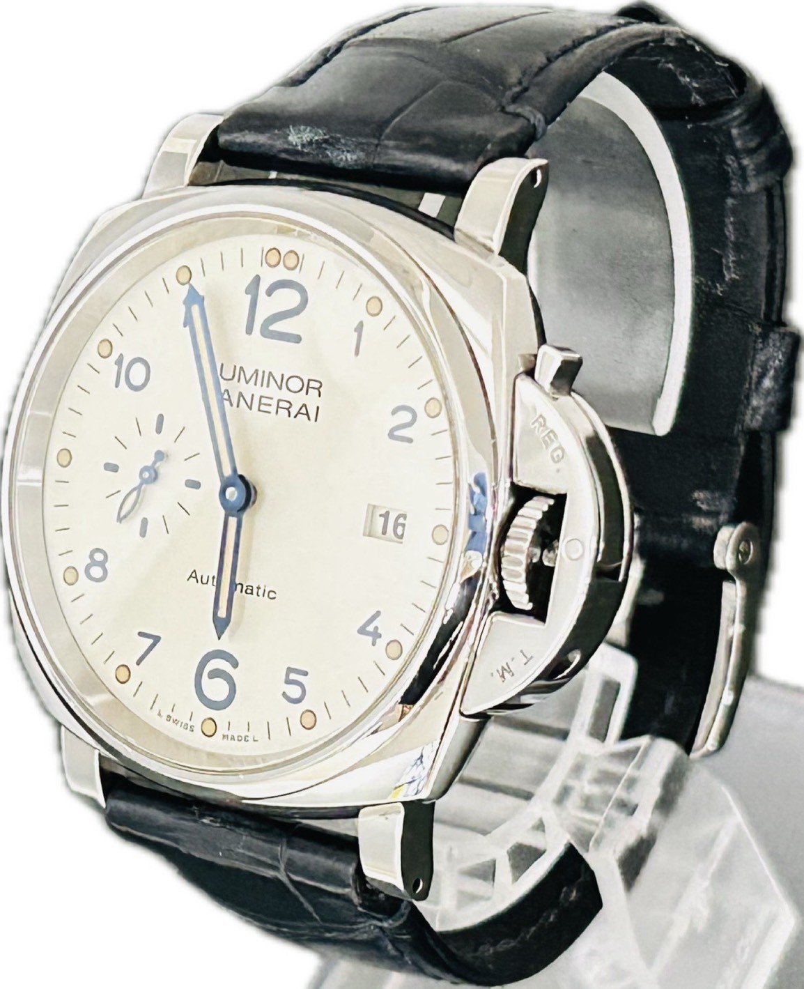 PANERAI Luminor Due 3Days Acciaio OP7169 PAM00906 Mens Watch Excellent A7098