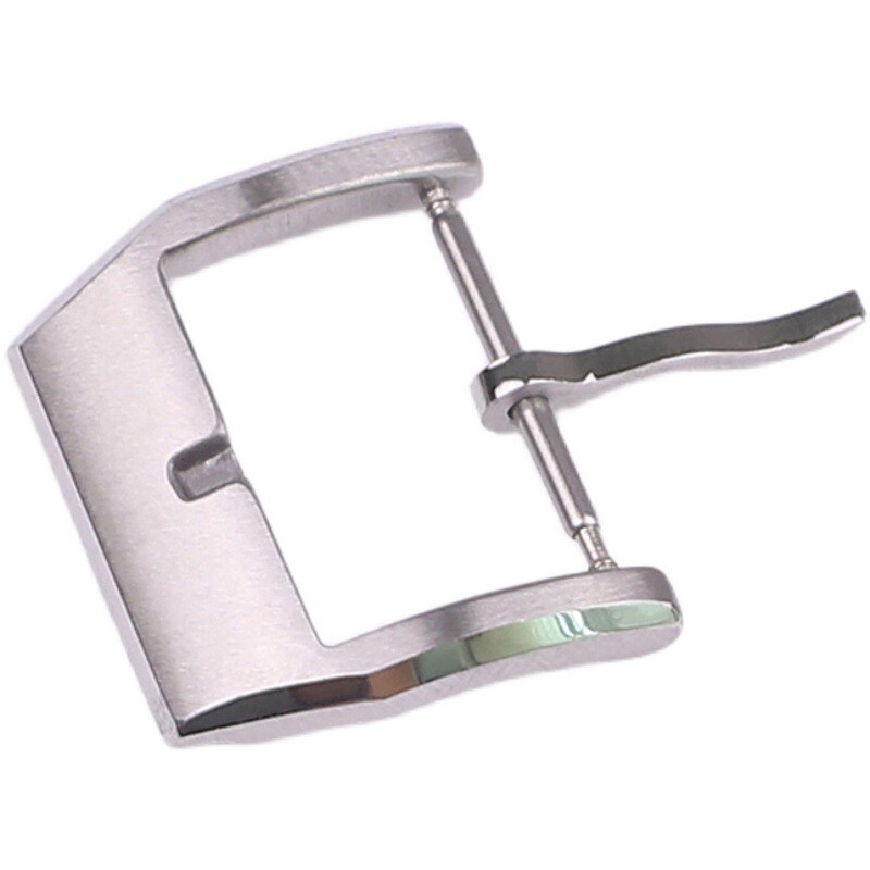 High Quality 316L Solid Stainless Steel Pin Buckle Watch Clasp 18mm Fits IWC