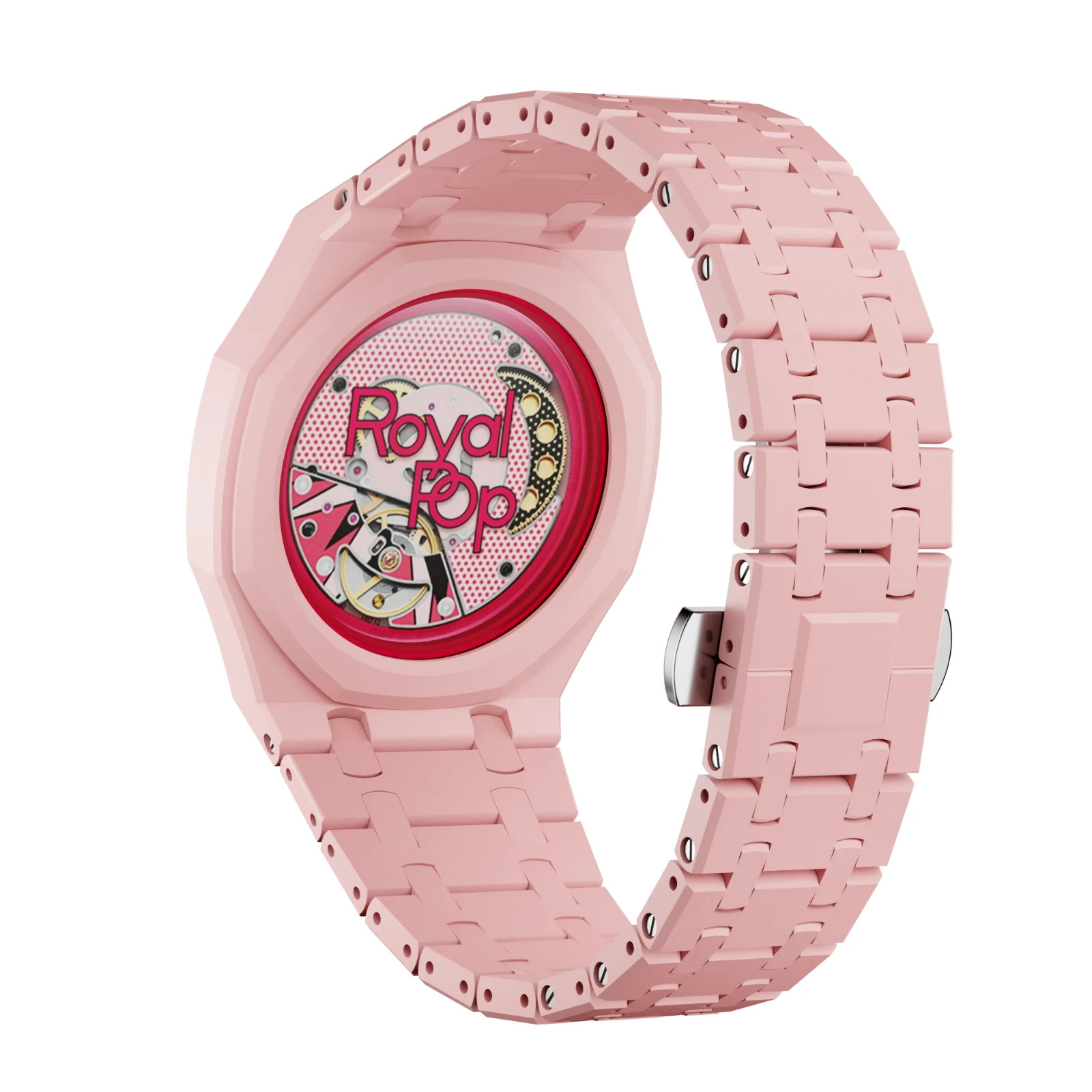 Ceramic Strap Wrist Band Bracelet Mod Kit For Swatch X AP Royal Pop