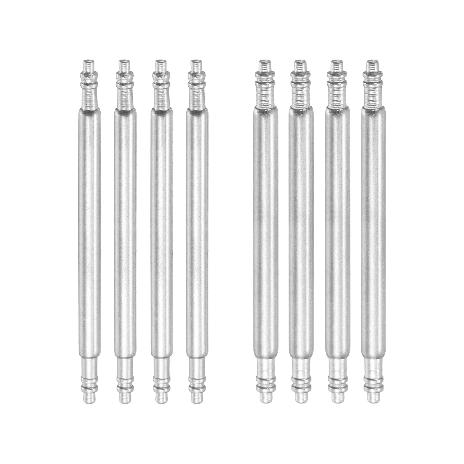 8pcs 24mm Watch Spring Bar Pins 1.5mm+1.8mm Diameter Stainless Steel Band Pins